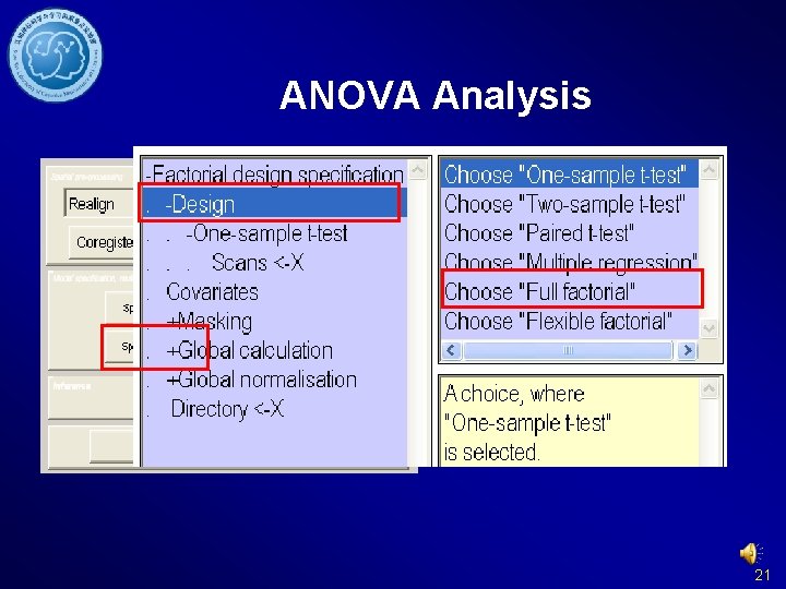 ANOVA Analysis 21 