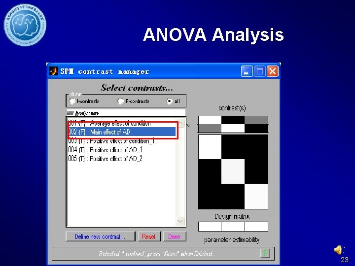 ANOVA Analysis 23 
