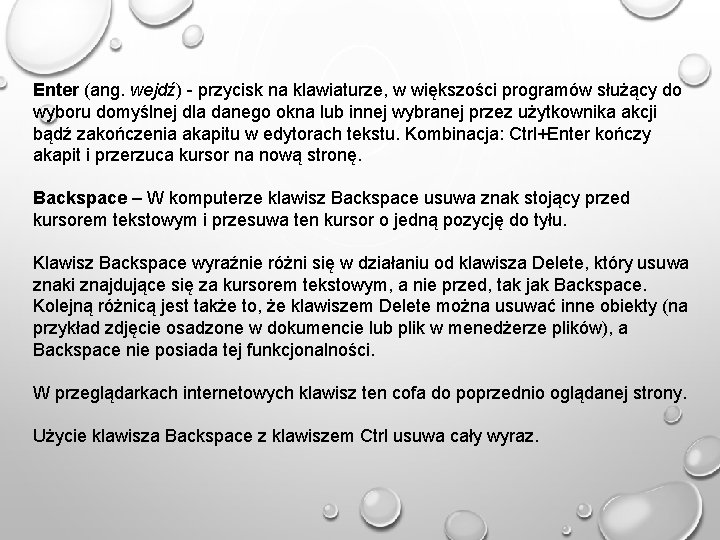 Enter (ang. wejdź) - przycisk na klawiaturze, w większości programów służący do wyboru domyślnej