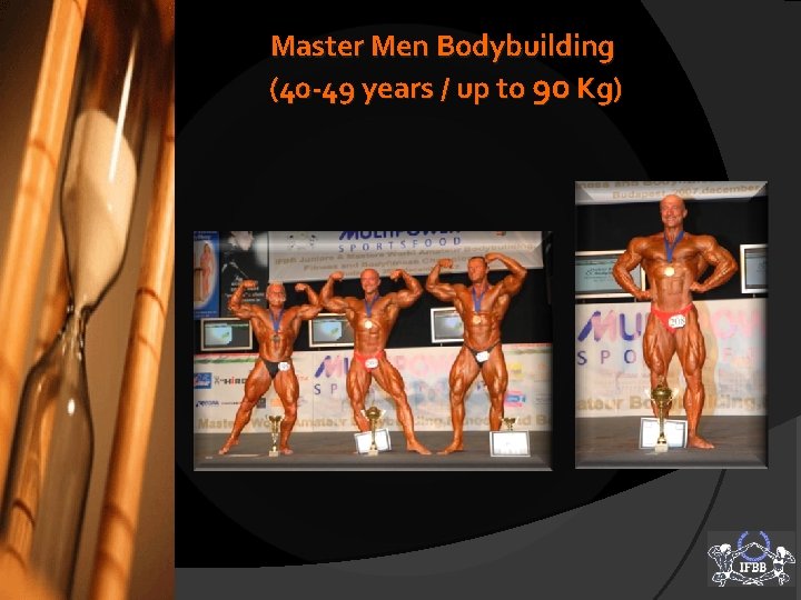 Master Men Bodybuilding (40 -49 years / up to 90 Kg) 