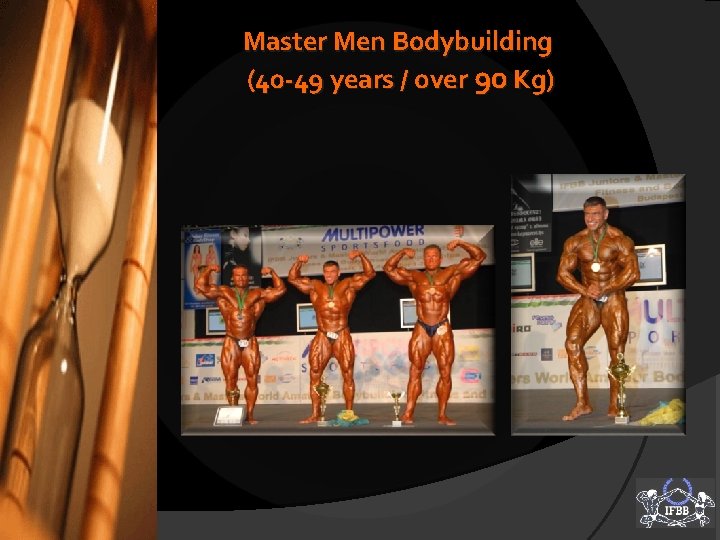 Master Men Bodybuilding (40 -49 years / over 90 Kg) 