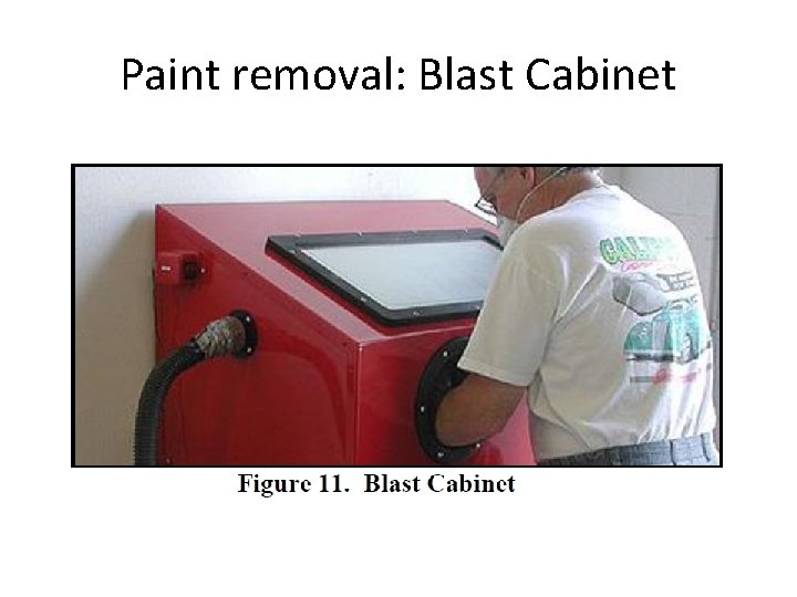 Paint removal: Blast Cabinet 