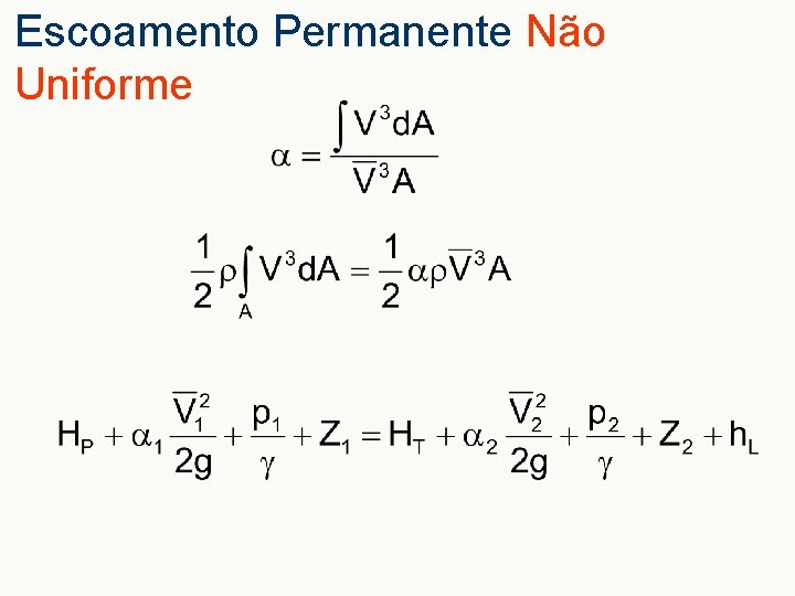 Escoamento Permanente Não Uniforme 