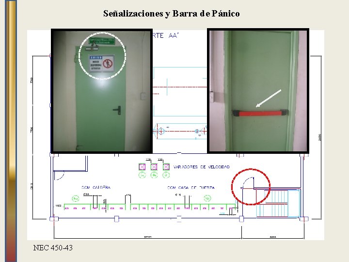 Señalizaciones y Barra de Pánico NEC 450 -43 