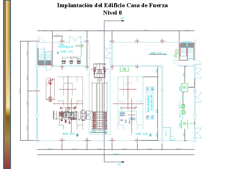 Implantación del Edificio Casa de Fuerza Nivel 0 