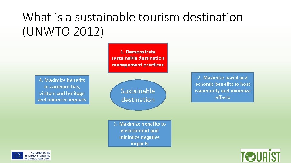 TOURIST Competence centres for the development of sustainable