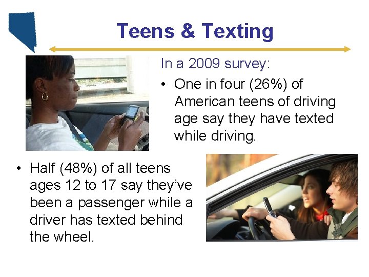 Teens & Texting In a 2009 survey: • One in four (26%) of American