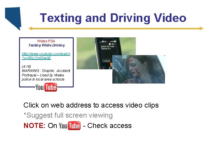 Texting and Driving Video Wales PSA Texting While Driving http: //www. youtube. com/watch ?