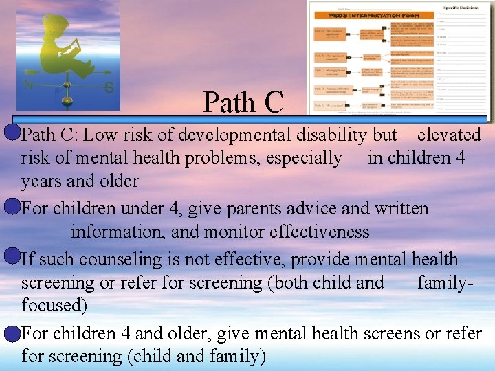 Path C: Low risk of developmental disability but elevated risk of mental health problems,