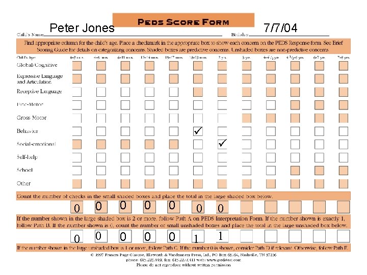 Peter Jones 7/7/04 0 0 0 1 1 