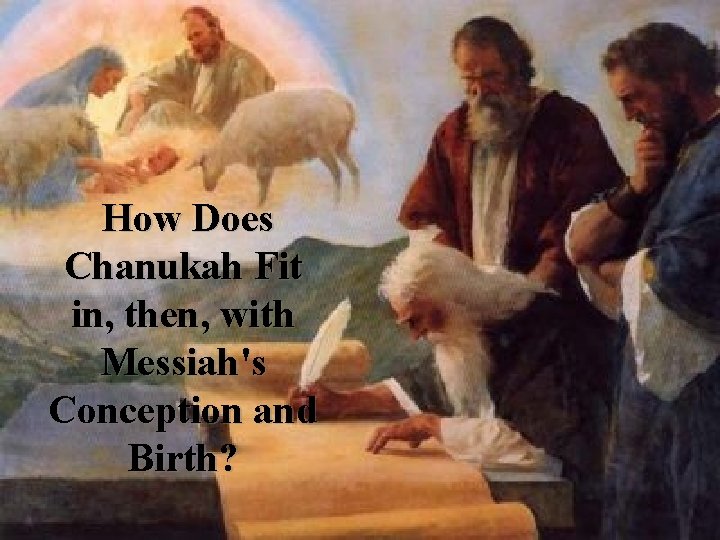  How Does Chanukah Fit in, then, with Messiah's Conception and Birth? 