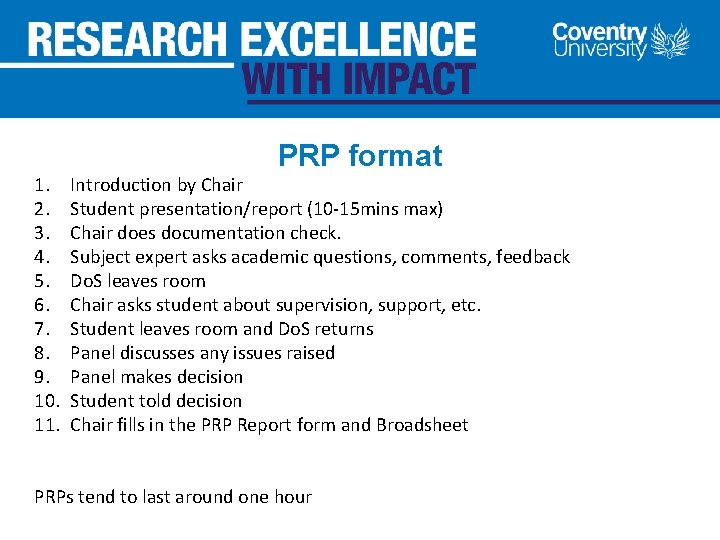 1. 2. 3. 4. 5. 6. 7. 8. 9. 10. 11. PRP format Introduction