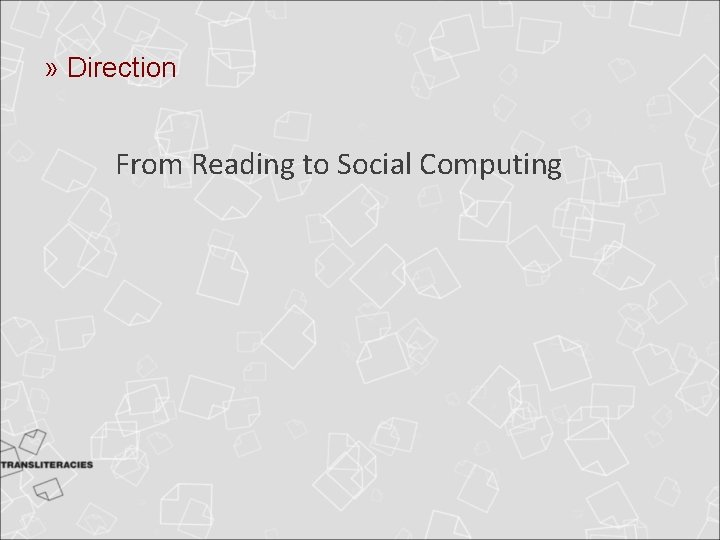 » Direction From Reading to Social Computing » Direction From Reading to Social Computing