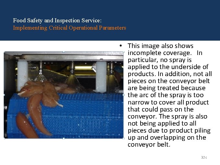 Food Safety and Inspection Service: Implementing Critical Operational Parameters • This image also shows Food Safety and Inspection Service: Implementing Critical Operational Parameters • This image also shows