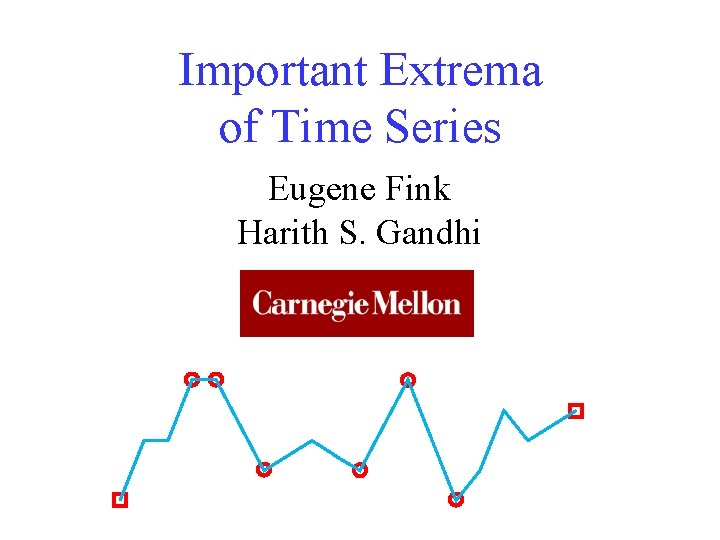 Important Extrema of Time Series Eugene Fink Harith S. Gandhi 