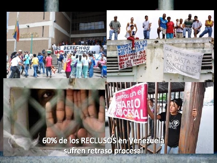 60% de los RECLUSOS en Venezuela sufren retraso procesal 60% de los RECLUSOS en Venezuela sufren retraso procesal