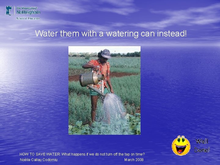 Water them with a watering can instead! HOW TO SAVE WATER: What happens if