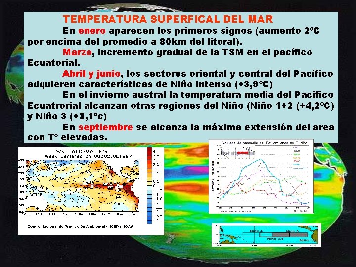TEMPERATURA SUPERFICAL DEL MAR En enero aparecen los primeros signos (aumento 2ºC por encima