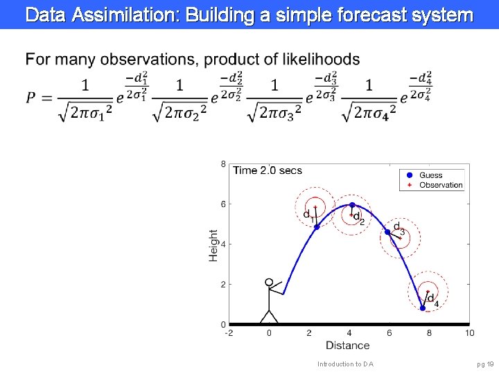 Data Assimilation: Building a simple forecast system Introduction to DA pg 19 