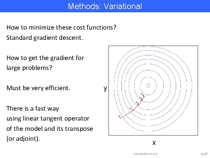 Methods: Variational How to minimize these cost functions? Standard gradient descent. How to get