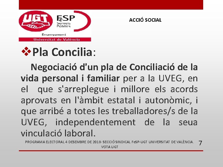 ACCIÓ SOCIAL v. Pla Concilia: Negociació d'un pla de Conciliació de la vida personal