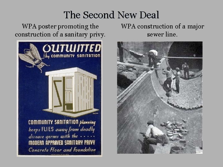 The Second New Deal WPA poster promoting the construction of a sanitary privy. WPA