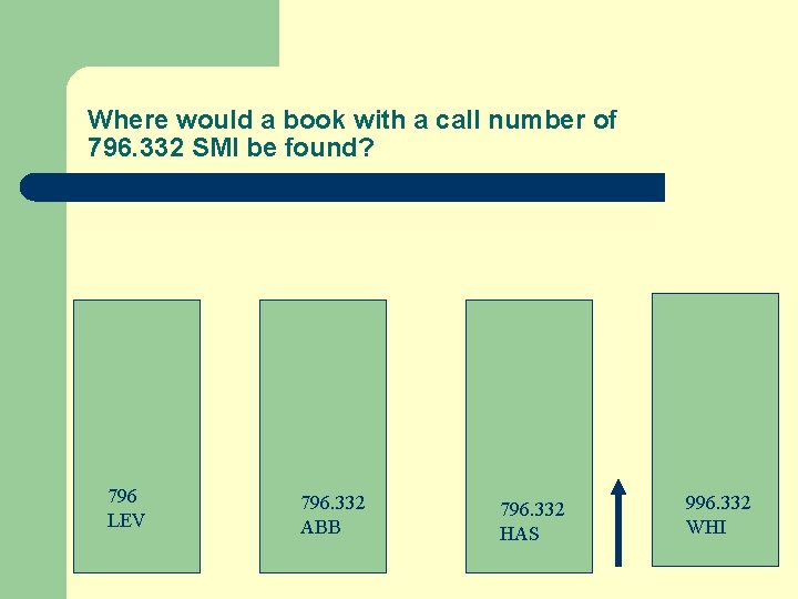 Where would a book with a call number of 796. 332 SMI be found?