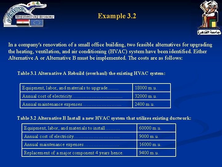 Example 3. 2: Example 3. 2 In a company's renovation of a small office