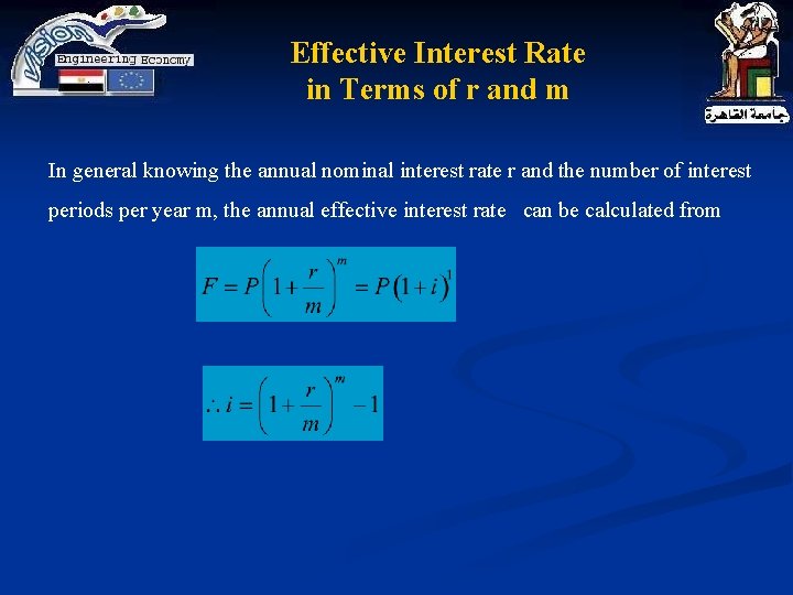 Effective Interest Rate in Terms of r and m In general knowing the annual