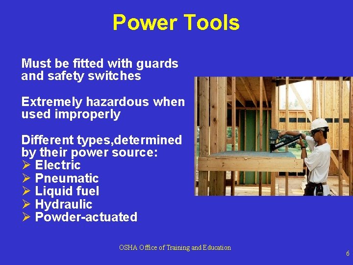 Power Tools Must be fitted with guards and safety switches Extremely hazardous when used Power Tools Must be fitted with guards and safety switches Extremely hazardous when used