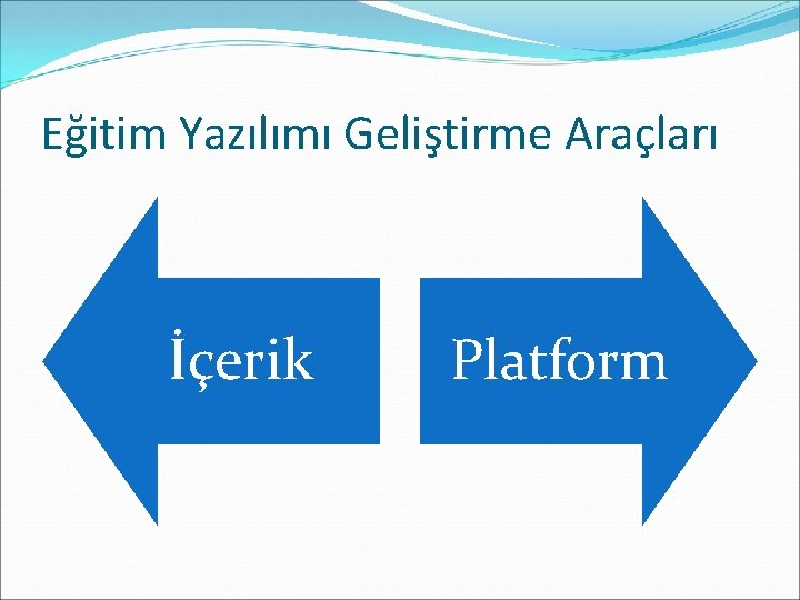 Eğitim Yazılımı Geliştirme Araçları İçerik Platform 