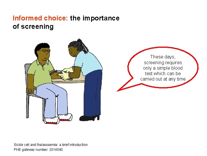 Informed choice: the importance of screening These days, screening requires only a simple blood