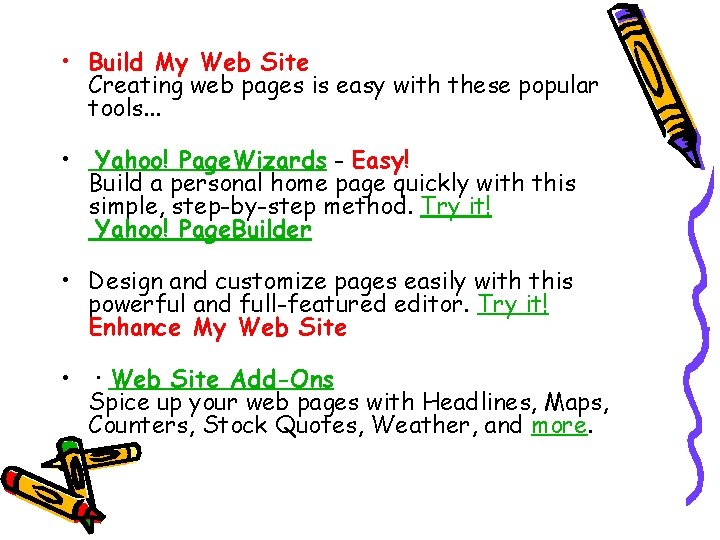  • Build My Web Site Creating web pages is easy with these popular