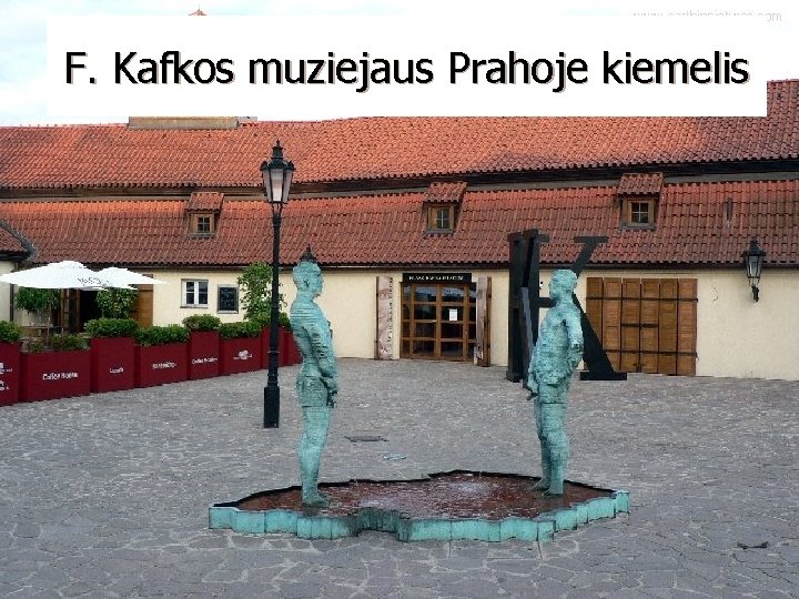 F. Kafkos muziejaus Prahoje kiemelis 