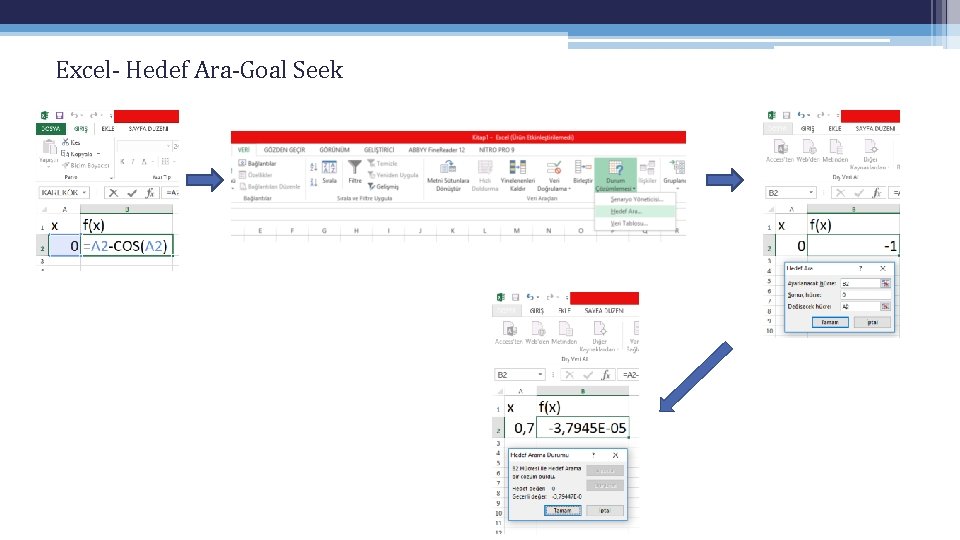 Excel- Hedef Ara-Goal Seek Excel- Hedef Ara-Goal Seek