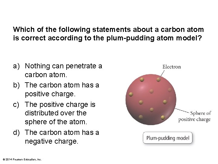 Which of the following statements about a carbon atom is correct according to the