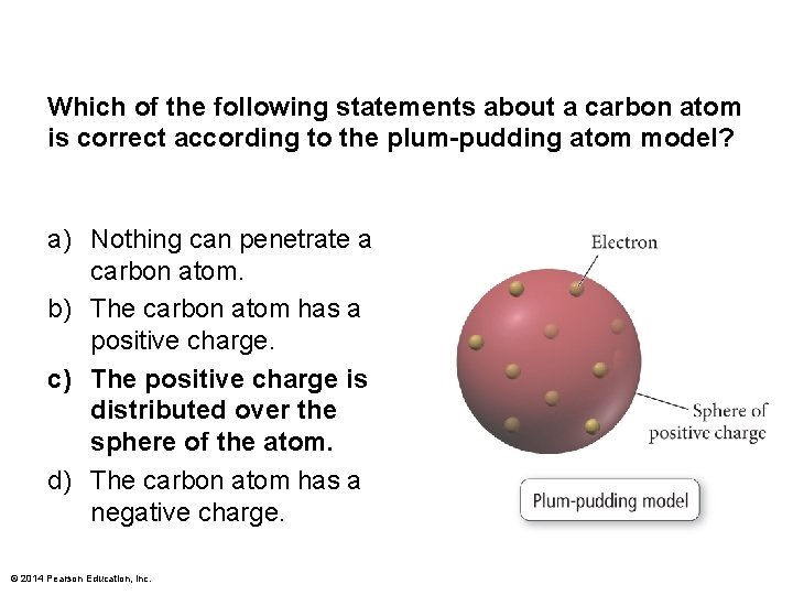 Which of the following statements about a carbon atom is correct according to the