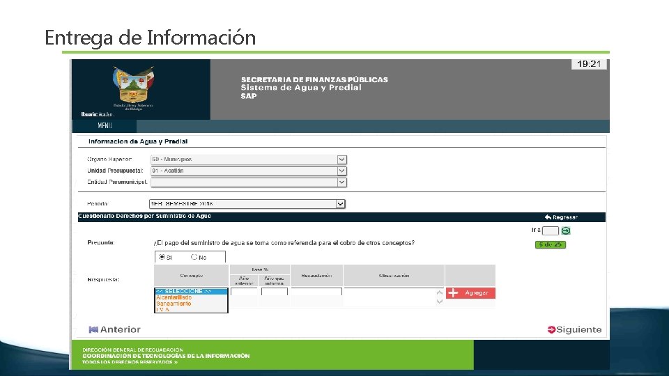 Entrega de Información 