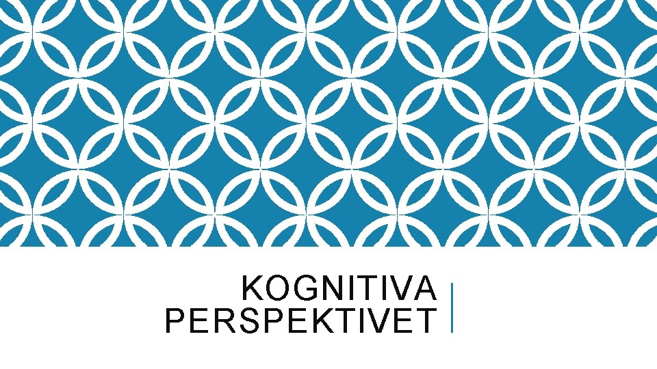 KOGNITIVA PERSPEKTIVET 