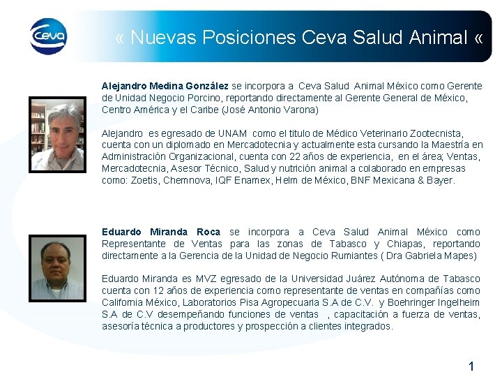  « Nuevas Posiciones Ceva Salud Animal « Alejandro Medina González se incorpora a