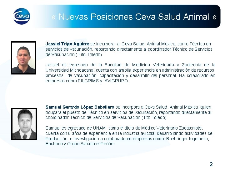  « Nuevas Posiciones Ceva Salud Animal « Jassiel Trigo Aguirre se incorpora a