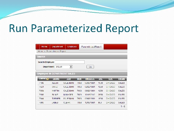 Run Parameterized Report 
