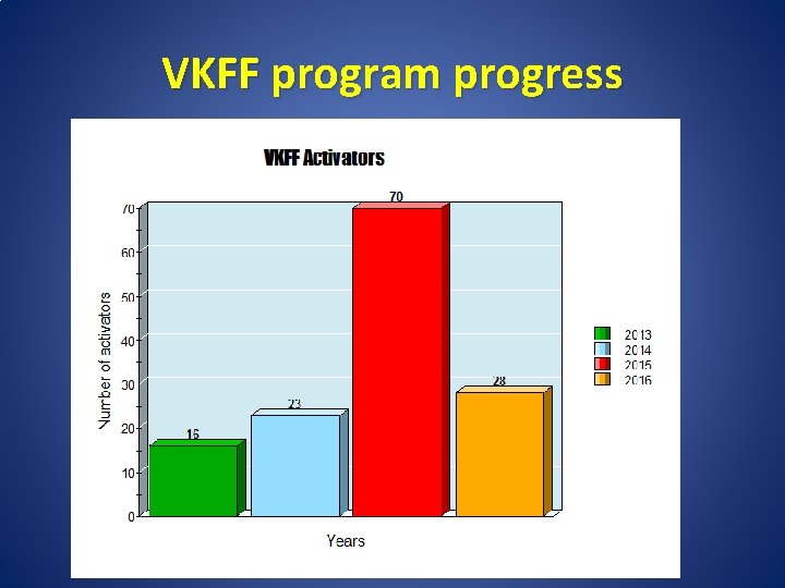 VKFF program progress 