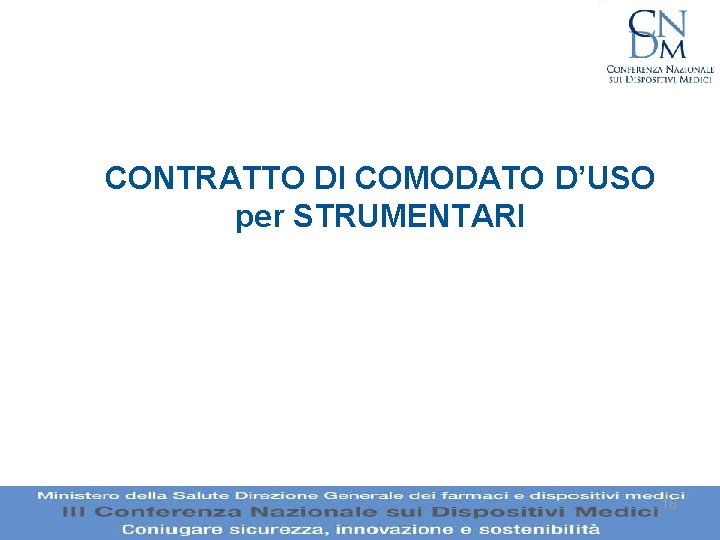 CONTRATTO DI COMODATO D’USO per STRUMENTARI 18 