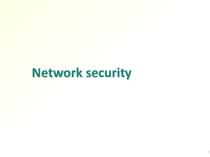 Network security 3 