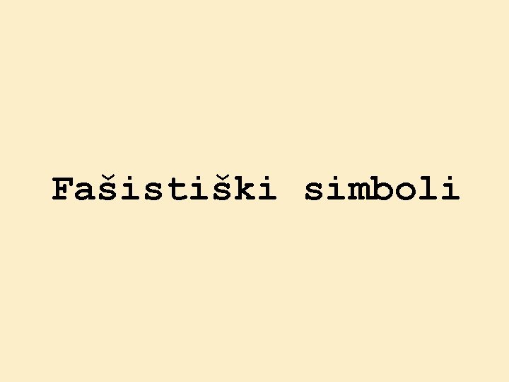 Fašistiški simboli 