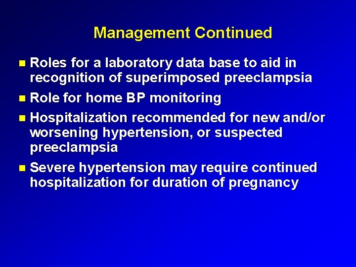 Management Continued Roles for a laboratory data base to aid in recognition of superimposed