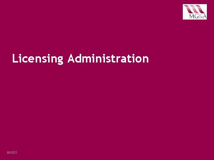Licensing Administration MV 005· January 2018 · VMD Pharmaceutical Industry Customer Satisfaction Survey 
