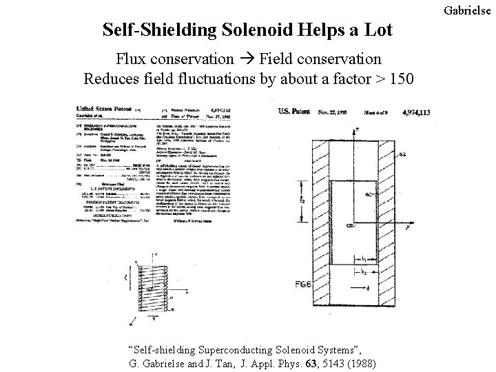 Gabrielse Self-Shielding Solenoid Helps a Lot Flux conservation Field conservation Reduces field fluctuations by Gabrielse Self-Shielding Solenoid Helps a Lot Flux conservation Field conservation Reduces field fluctuations by