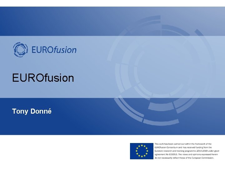 EUROfusion Tony Donné 